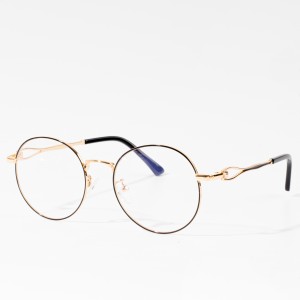 metall optiska glasögon ramar blått ljus blockerar glasögon