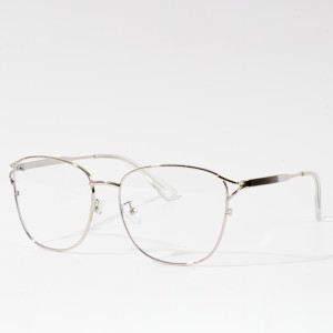 Nuevos marcos ópticos de metal Anti Blue Light Blocking Glasses para mujeres
