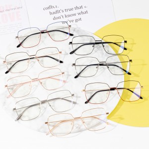 Kacamata berkualitas tinggi membingkai kacamata optik logam