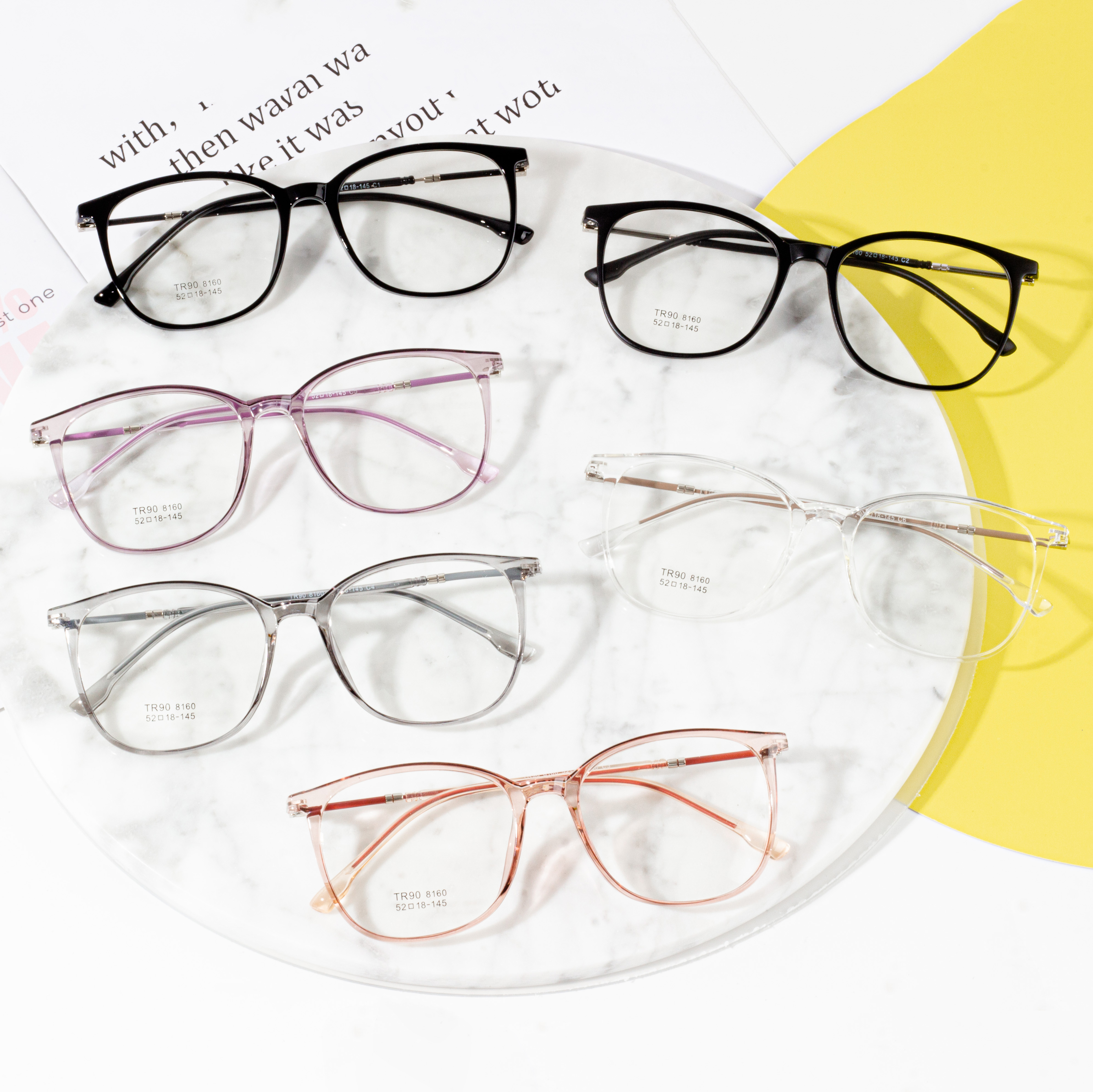 Syze optike TR90 syze kundër dritës blu pasqyrë e sheshtë