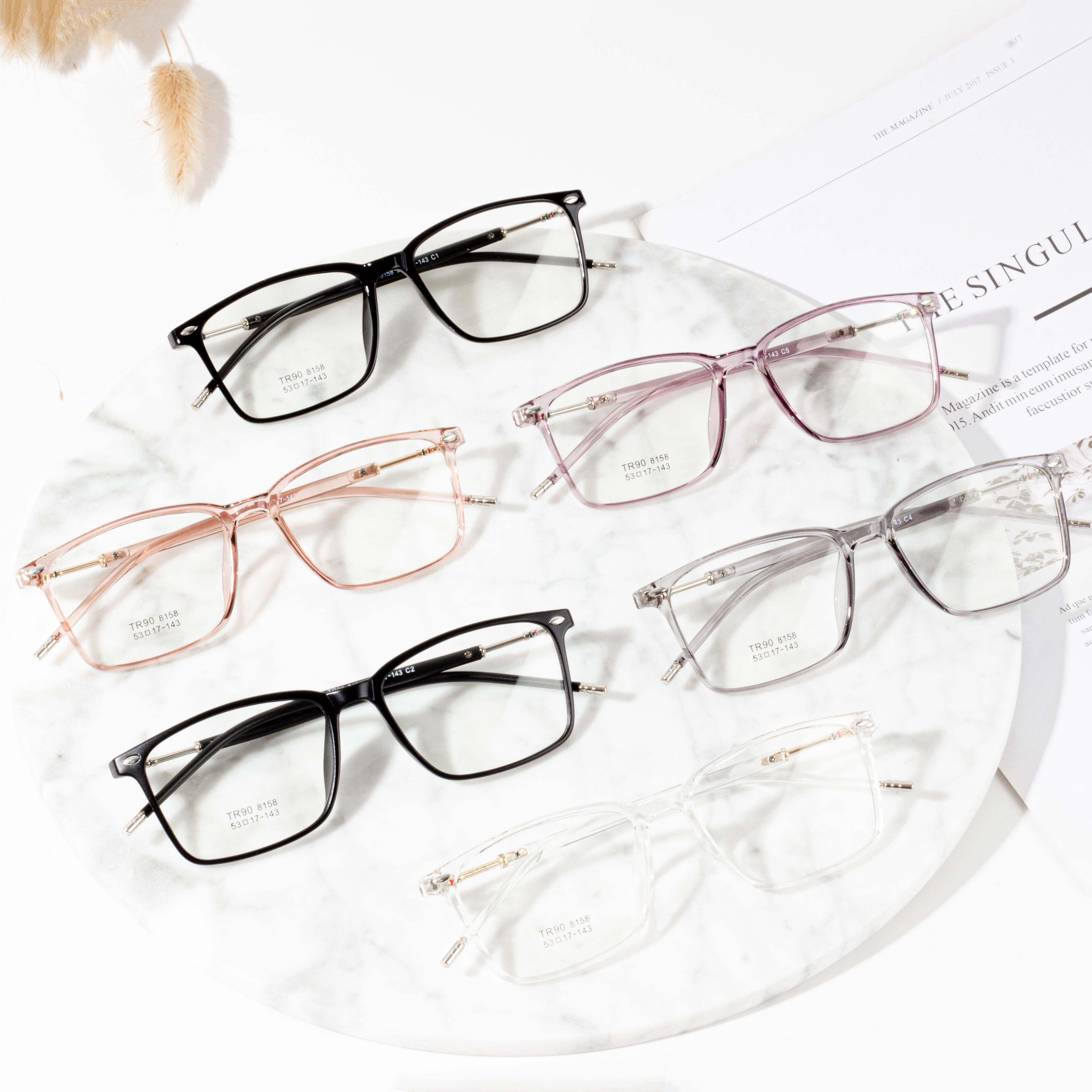 Gafas ópticas TR 90 para mujer, gafas antiluz azul