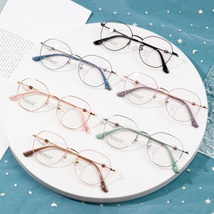 Syzet më të reja me kornizë titani Korniza optike të lezetshme vizatimore
