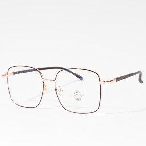 Individualizuoto logotipo metaliniai optiniai akinių rėmeliai moterims