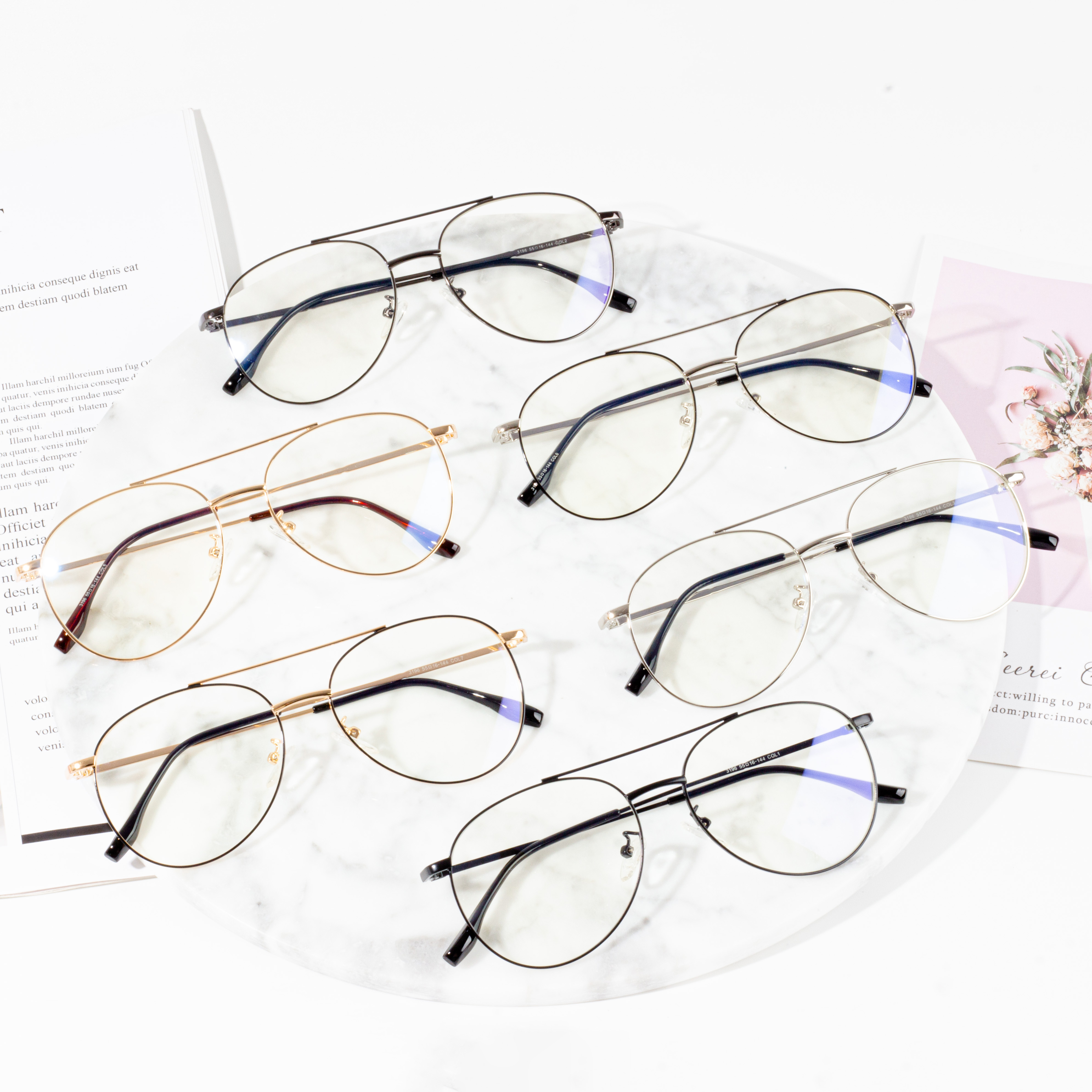 2022 Taas nga kalidad nga Round Design Optical Eyeglasses Frames