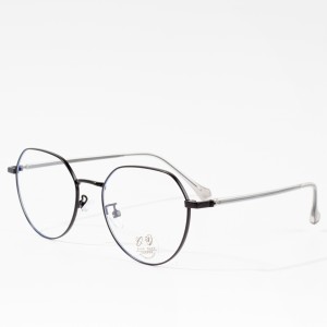 ဖက်ရှင်မျက်မှန် အရွယ်ရောက်ပြီးသူ သတ္တုအပြာရောင်အလင်းမျက်မှန်
