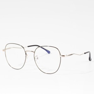 የማስተዋወቂያ retro metal glasses ፍሬም ለሴቶች