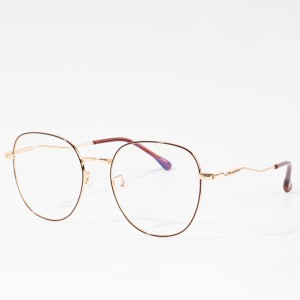Bingkai kacamata logam retro promosi untuk wanita