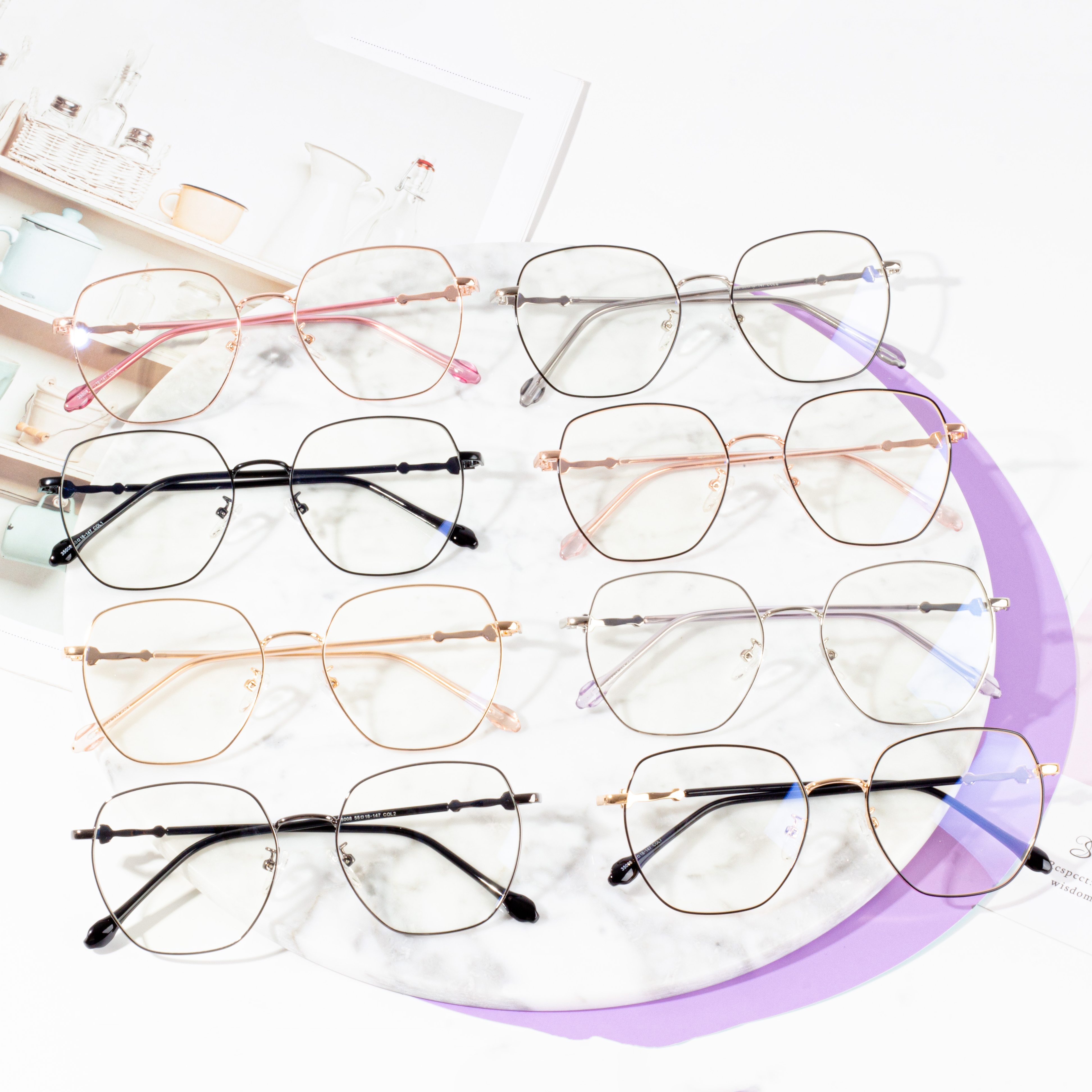 Divatos, divatos női szemüvegek optikai keret
