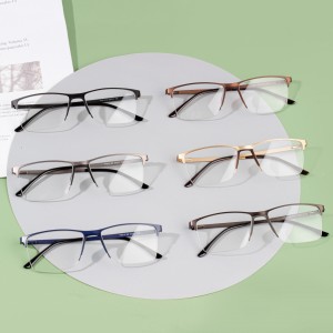 Класичне диоптријске наочаре за мушкарце пуног оквира са металним оптичким оквирима
