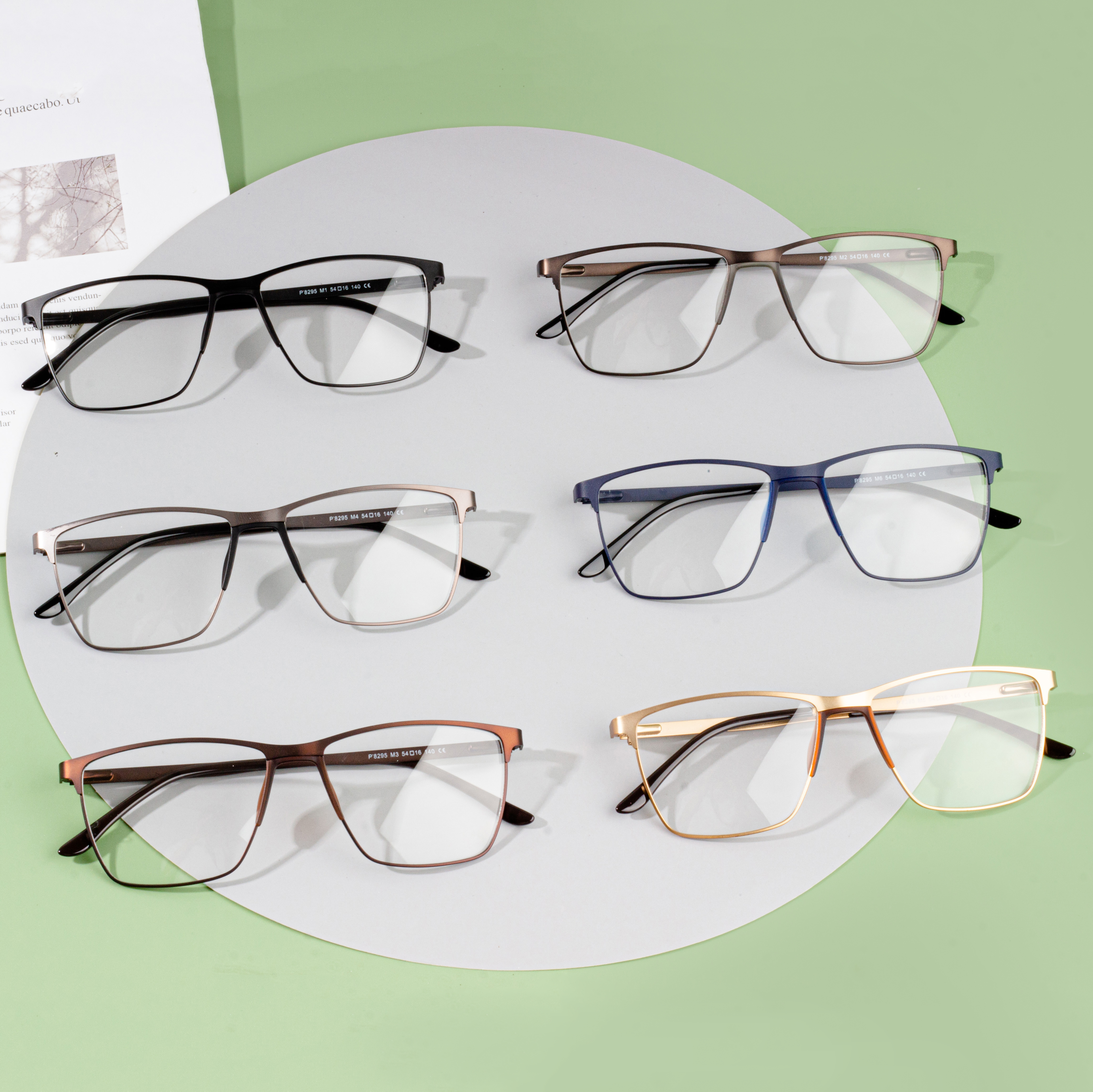Montures de lunettes optiques à la mode pour hommes de vente directe d'usine