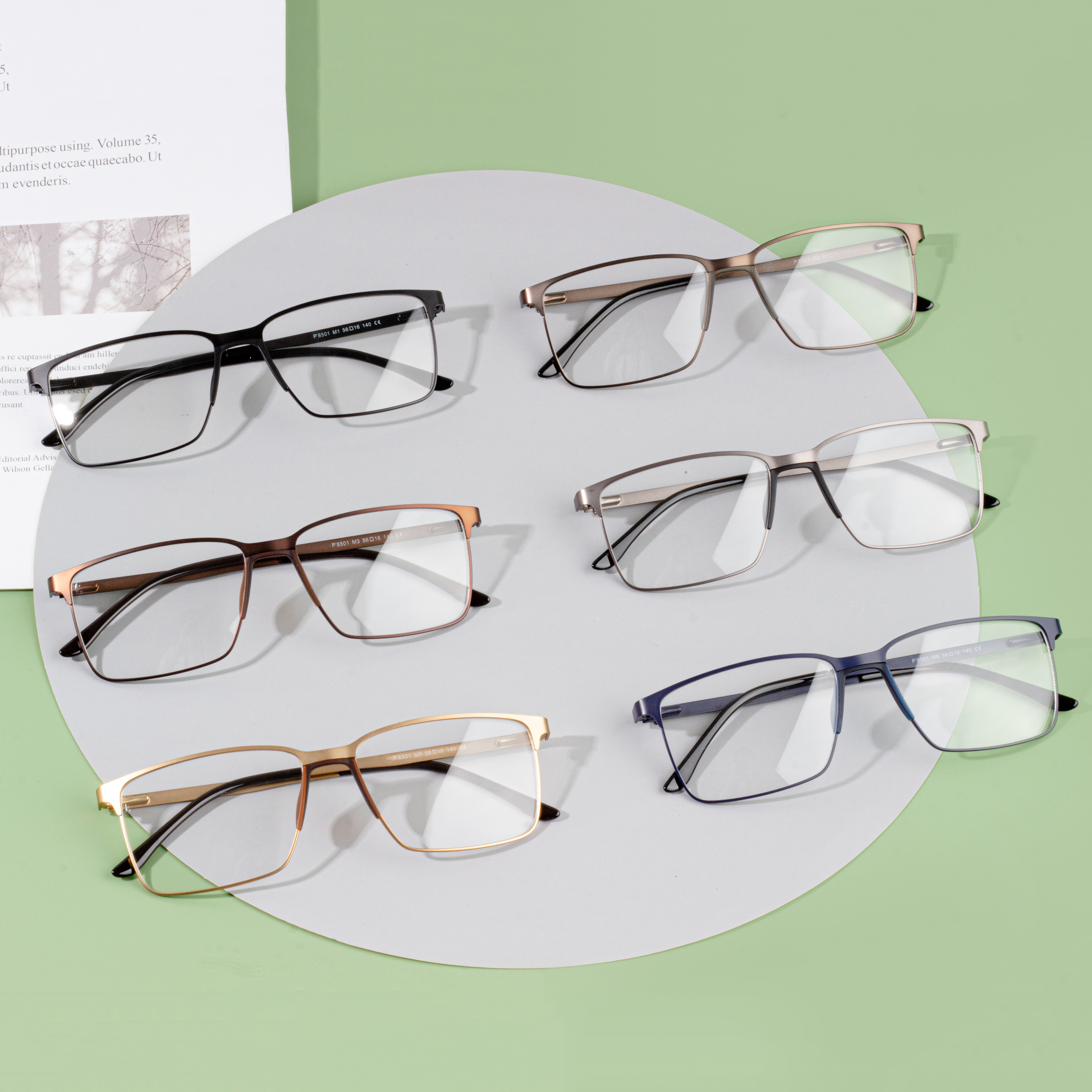 Men Metal Optical Eyewear Glasses Frames