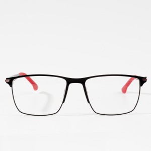 Monture de lunettes en métal pour plaquettes de selle optique