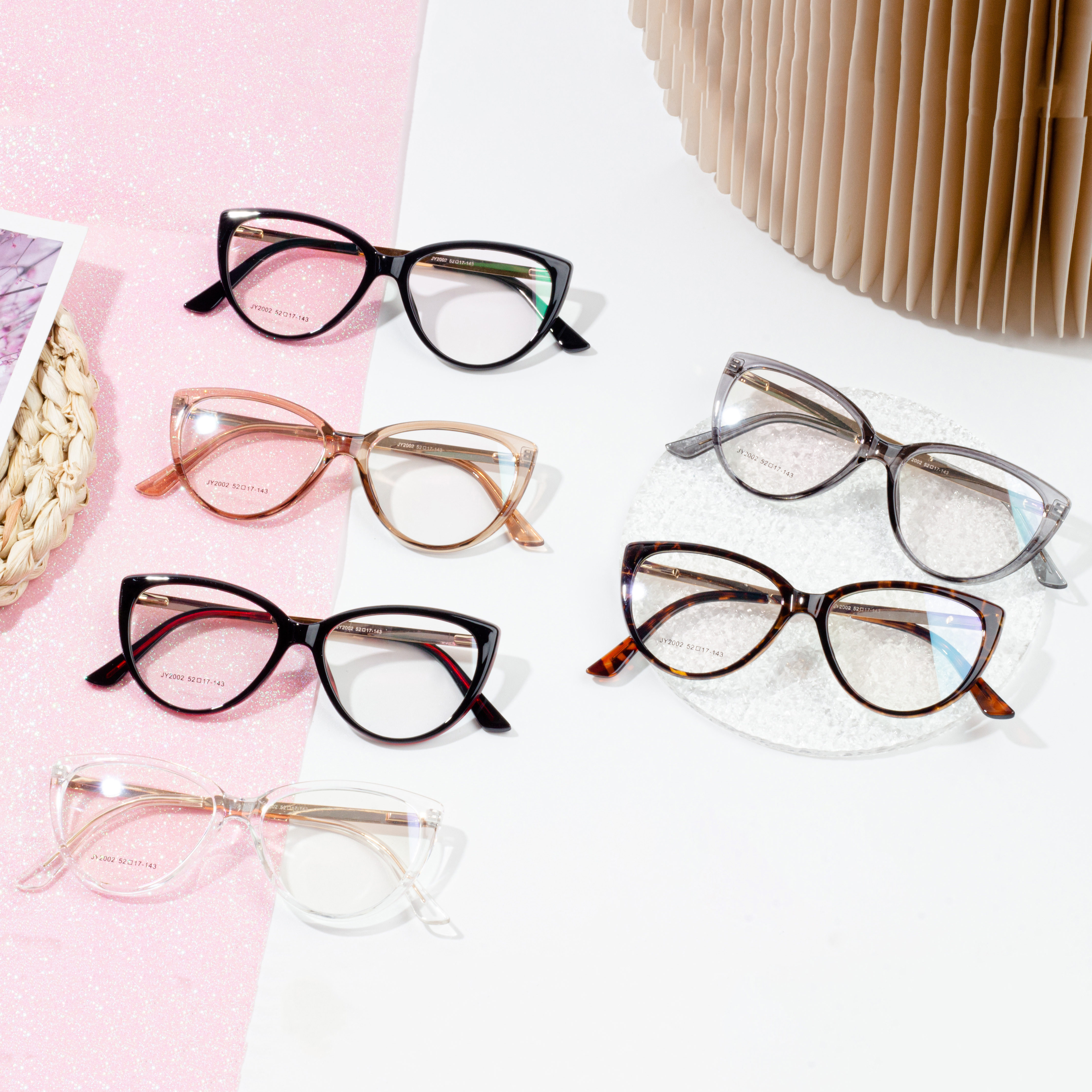 2022 Fashion Cat Eye Optical TR Frame Optiska glasögon