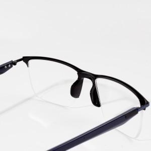 Metal Square Eyeglasses satengah bentukna pigura