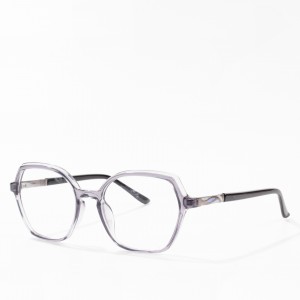 Transparent Tr90 Frames Optical Glasses e Hlakileng Lense ea Flexible Tr Eyeglasses