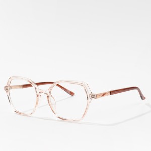 Skaidrūs Tr90 rėmeliai optiniai akiniai skaidraus lęšio lankstūs Tr akiniai
