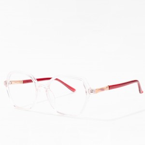 Transparenta Tr90 Bågar Optiska glasögon Klar lins Flexible Tr glasögon