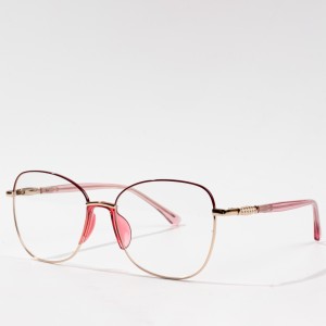 Divatos fém optikai szemüveg nőknek