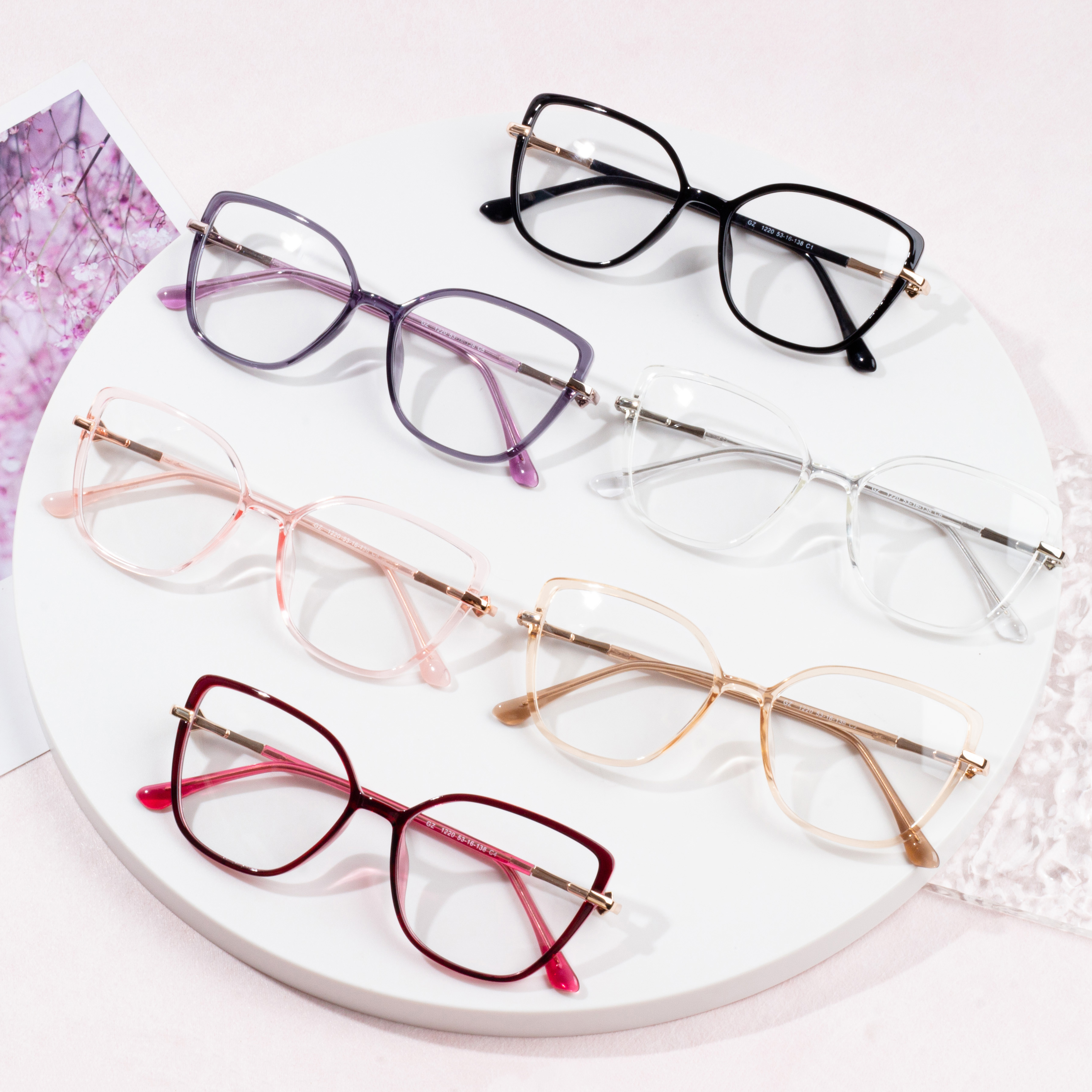 Cat's Eye TR Glasses Frame Women Diso Protection