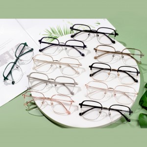 Gafas de lentes ópticas de moda Marcos de metal para unisex