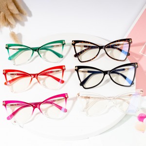 fábrica de monturas de lentes con deseño de ollos de gato coloridos