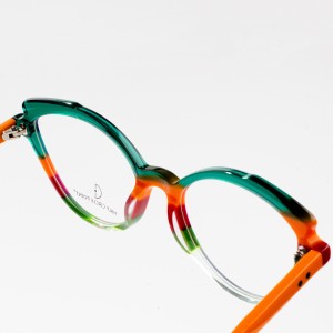 Rondaj virinoj Acetato Eyeglass Frame