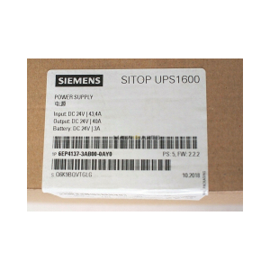 Siemens SITOP UPS1600 6EP4137-3AB00-0AY0 უწყვეტი კვების წყაროს შეყვანა
