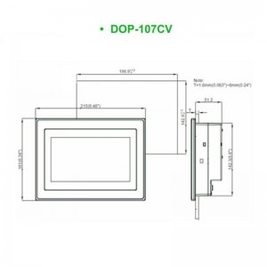 Panel de operador estándar Delta HMI DOP-107CV