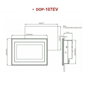 Moniteur à écran tactile Delta Hmi DOP-107EV