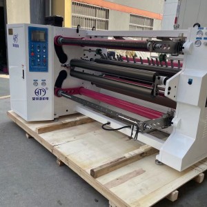 Hjy-Fq08 High Quality Large Diameter Roll Pet Tape Industry Tape Slitting Rewinding Machine