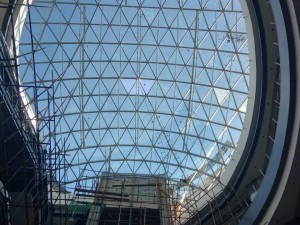 Steel Structure Glass Dome Skylight roof for shopping mall