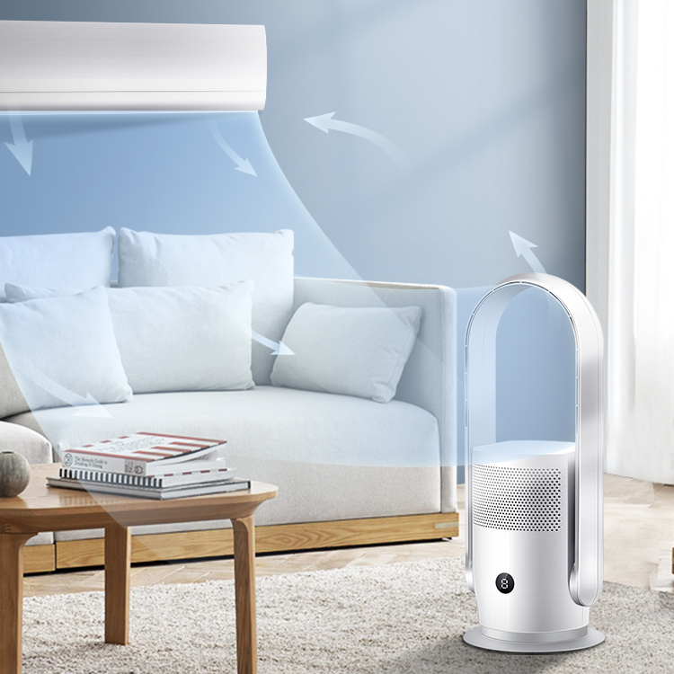 Air Purifier And Bladeless Fan 2 In 1 With Remote Control, Support Wifi And App Control, Air Purifier Fan Supplier