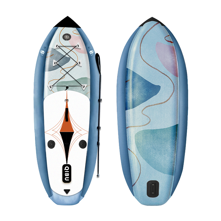 Novo deseño personalizado Sup Inflable Plegable Stand Up Paddle Board ISUP á venda Kayak Pesca Surf
