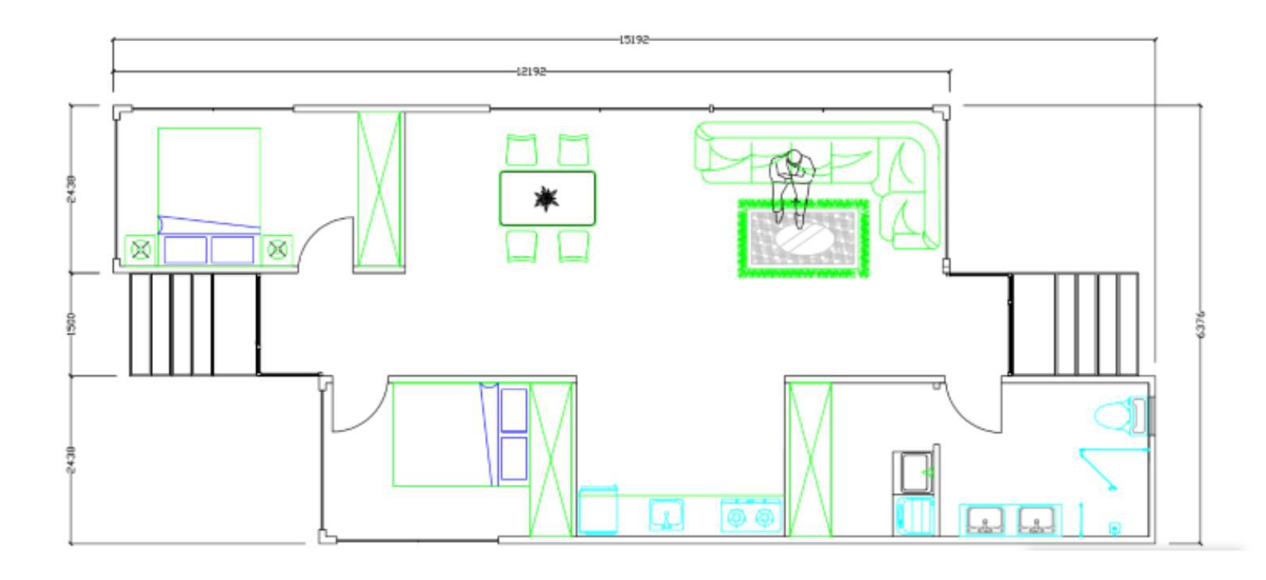 container house floor plan