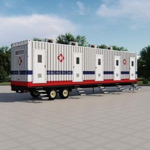 Manufacturing Companies for Monitoring Shelter - Modular prefab container clinic /mobile medical cabin. – HK prefab