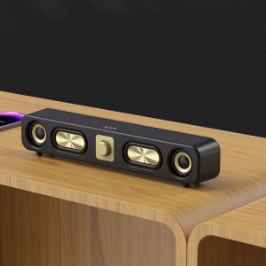Thanh âm thanh Bluetooth không dây dành cho máy tính để bàn có thiết kế cổ điển