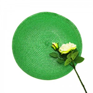 Lurex Plastic Indoor Or Outdoor Non-Slip, Heat- Resistant Round Place Mats for Dining Table.