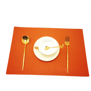 New Faux Leather Indoor Or Outdoor water-proof, washable, Non-Slip,Heat- Resistant Rectangle Place mats for Dining Table.