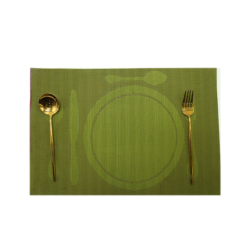 Plastic PVC Indoor Or Outdoor Non-Slip, Heat- Resistant Rectangle Place Mats for Dining Table. Featured Image
