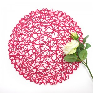 Popular Hand-made Indoor Or Outdoor Braided Non-Slip, Heat- Resistant Round Place Mats for Dining Table.