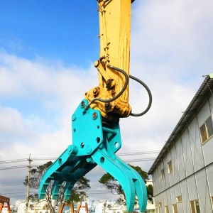 5 fingers stone grapple Hydraulic rock grapple for excavators 1.5-23 តោន
