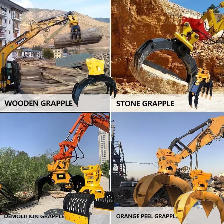What are the Differences Between Hydraulic and Mechanical Excavator Grapples?