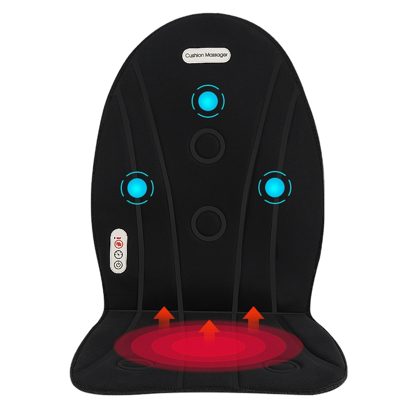 2022 Amazon Hot Sale Massage Cushion Hiko 12V Vibration Massage Mat with Heating for Car Home Office Chair Seat Featured Image