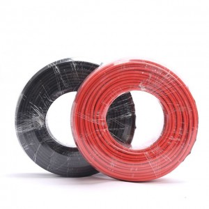 Pag-apruba ng TUV Twin Core DC Solar Cable 4mm 6mm 10mm Pv1-f Solar Cable