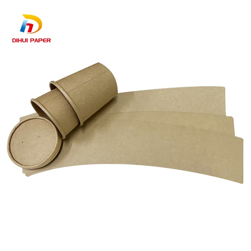 Paper Kraft de qualitat alimentària Matèries primeres de la tassa de paper recobert de PE marró