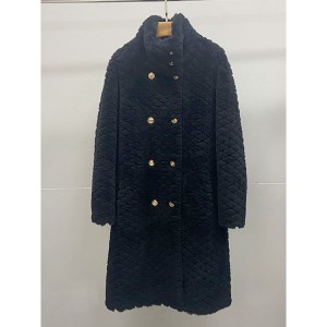 22P012 High Grade Woolen Fluffy Casual Fleece Jackets Lamb Fur Coat