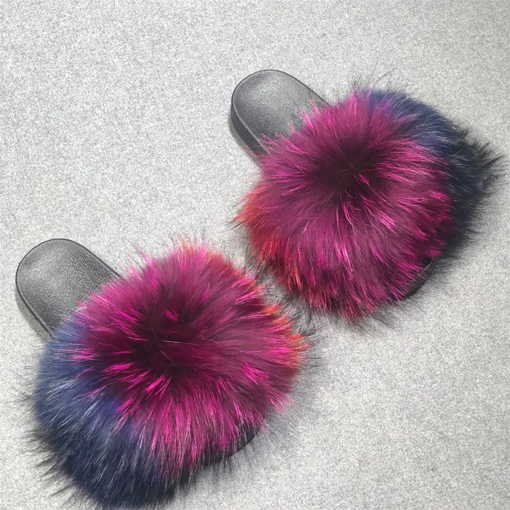 Latest Hot Products pompom fur slides women wholesale fur slides for women Featured Image