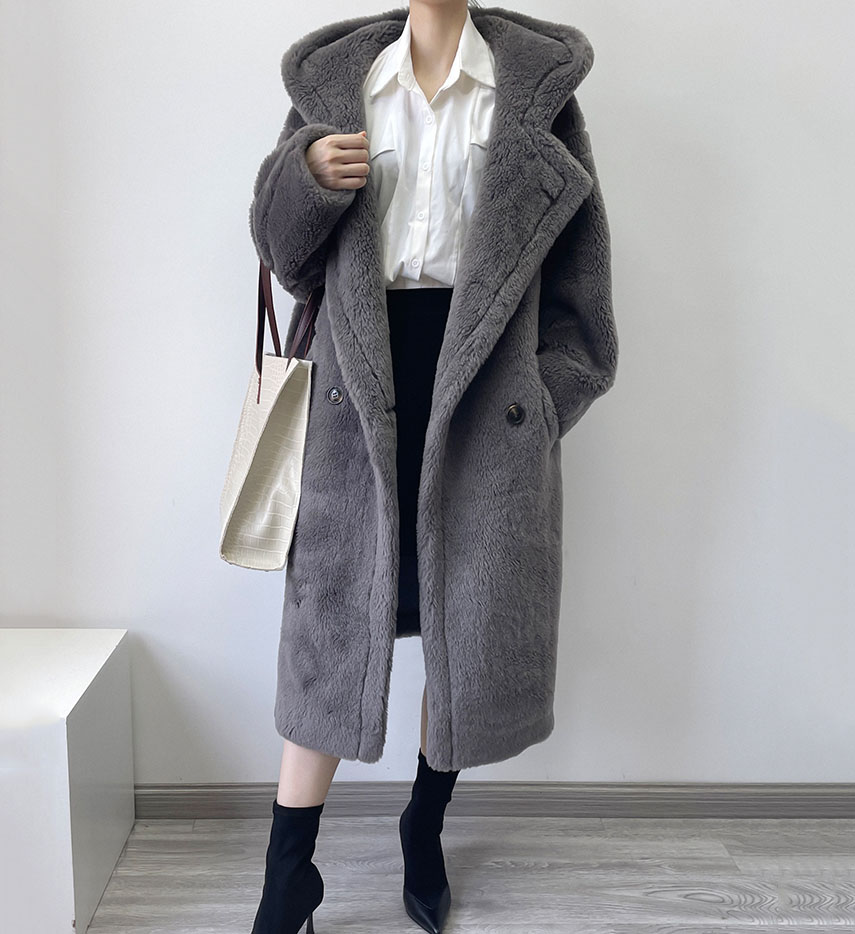 22T016 Woollen Winter Overcoat Teddy Women Coat Boutique Clothing Featured Image