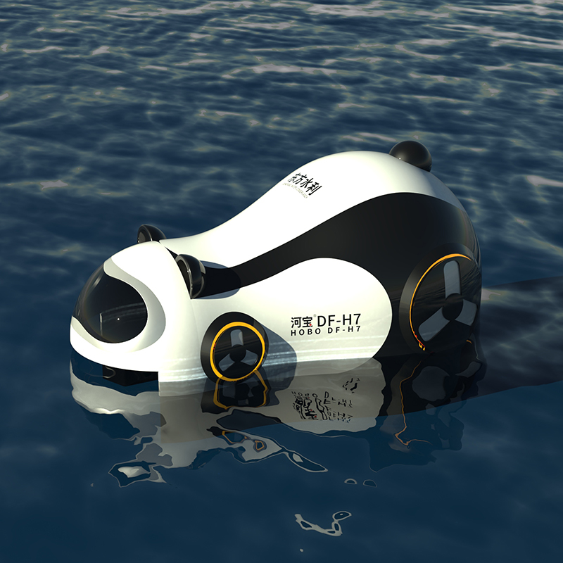 बुद्धिमान मानवरहित Hobo DF-H7 स्विमिंग पूल मॉनिटरिंग रोबोट/वॉटर सरफेस क्लीनिंग रोबोट