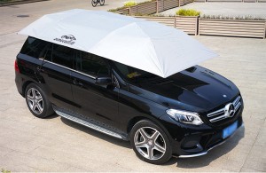 Paraigua de cotxe plegable automàtica anti-UV de nou disseny que cobreix el sostre del cotxe
